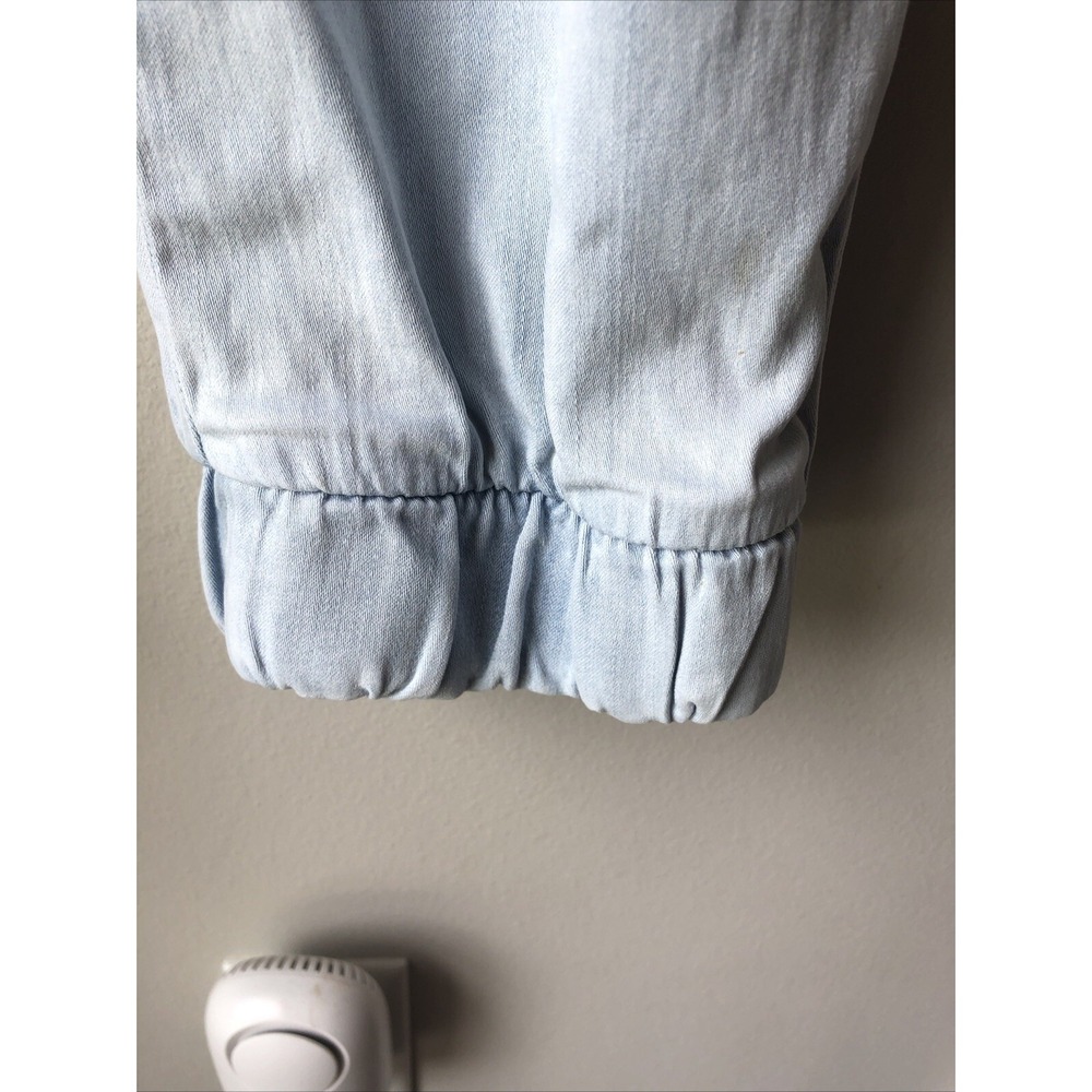 Cloth & Stone High Rise Chambray Jogger Pants Size XLG Light Wash Pull On - Picture 7 of 16